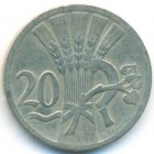 Чехословакия, 20 геллеров 1928 год
