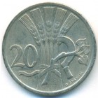 Чехословакия, 20 геллеров 1937 год (AU)