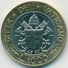 Ватикан, 1000 лир 1997 год (UNC)
