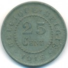 Бельгия, 25 сантимов 1915 год
