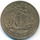 Великобритания, 1/2 пенни 1959 год (AU)