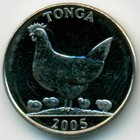 Тонга, 5 сенити 2005 год (UNC)
