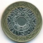 Великобритания, 2 фунта 2007 год