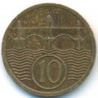 Чехословакия, 10 геллеров 1928 год