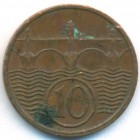 Чехословакия, 10 геллеров 1937 год