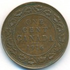 Канада, 1 цент 1916 год