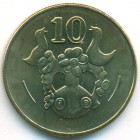 Кипр, 10 центов 2002 год (UNC)