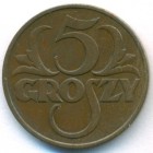 Польша, 5 грошей 1938 год