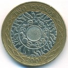 Великобритания, 2 фунта 2001 год