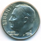 США, 10 центов 1978 год D (UNC)