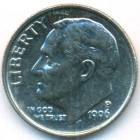 США, 10 центов 1996 год P (AU)