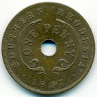 Южная Родезия, 1 пенни 1947 год