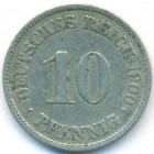 Германия, 10 пфеннигов 1900 год A