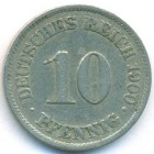 Германия, 10 пфеннигов 1900 год A