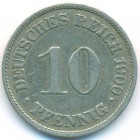 Германия, 10 пфеннигов 1900 год A