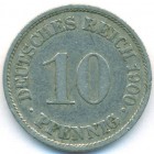 Германия, 10 пфеннигов 1900 год A