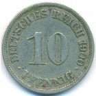 Германия, 10 пфеннигов 1900 год A