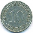 Германия, 10 пфеннигов 1915 год A