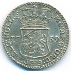 Нидерланды, провинция Голландия, 1/4 гульдена 1759 год (AU)