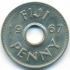 Фиджи, 1 пенни 1967 год (UNC)