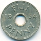 Фиджи, 1 пенни 1954 год