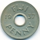 Фиджи, 1 пенни 1937 год (AU)