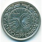 Веймарская республика, 50 рейхспфеннигов 1927 год J