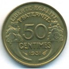 Франция, 50 сантимов 1931 год (AU)
