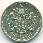 Великобритания, 1 фунт 1983 год (AU)