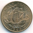 Великобритания, 1/2 пенни 1966 год (UNC)