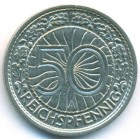 Веймарская республика, 50 рейхспфеннигов 1928 год A