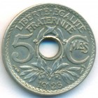 Франция, 5 сантимов 1923 год