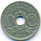 Франция, 10 сантимов 1926 год