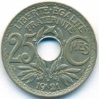 Франция, 25 сантимов 1921 год (AU)