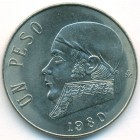 Мексика, 1 песо 1980 год (UNC)