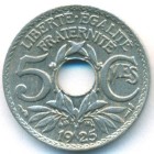 Франция, 5 сантимов 1925 год