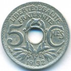 Франция, 5 сантимов 1932 год