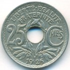 Франция, 25 сантимов 1925 год