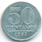 Бразилия, 50 сентаво 1957 год