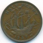 Великобритания, 1/2 пенни 1937 год