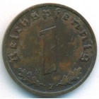 Третий рейх, 1 рейхспфенниг 1939 год F