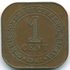Малайя, 1 цент 1941 год I