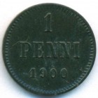 Княжество Финляндия, 1 пенни 1900 год