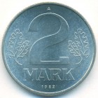 ГДР, 2 марки 1982 год (UNC)