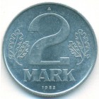 ГДР, 2 марки 1982 год (UNC)