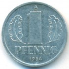 ГДР, 1 пфенниг 1984 год