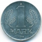 ГДР, 1 марка 1982 год (AU)