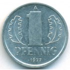 ГДР, 1 пфенниг 1977 год