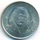 Мексика, 20 сентаво 1976 год (UNC)
