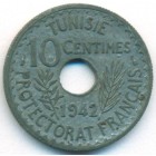 Тунис, 10 сантимов 1942 год